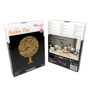Bead Embroidery Kit Miniart Crafts 55023 Golden Tree DIY  Handmade Wall Decor
